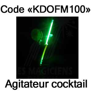 Agitateur cocktail par 100 vert