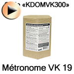 Code promo "KDOMVK300" - Métronome VK19