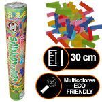 Canon à confettis Manuel 30 cm Multicolores