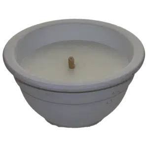 Pot Torche en terre cuite blanche