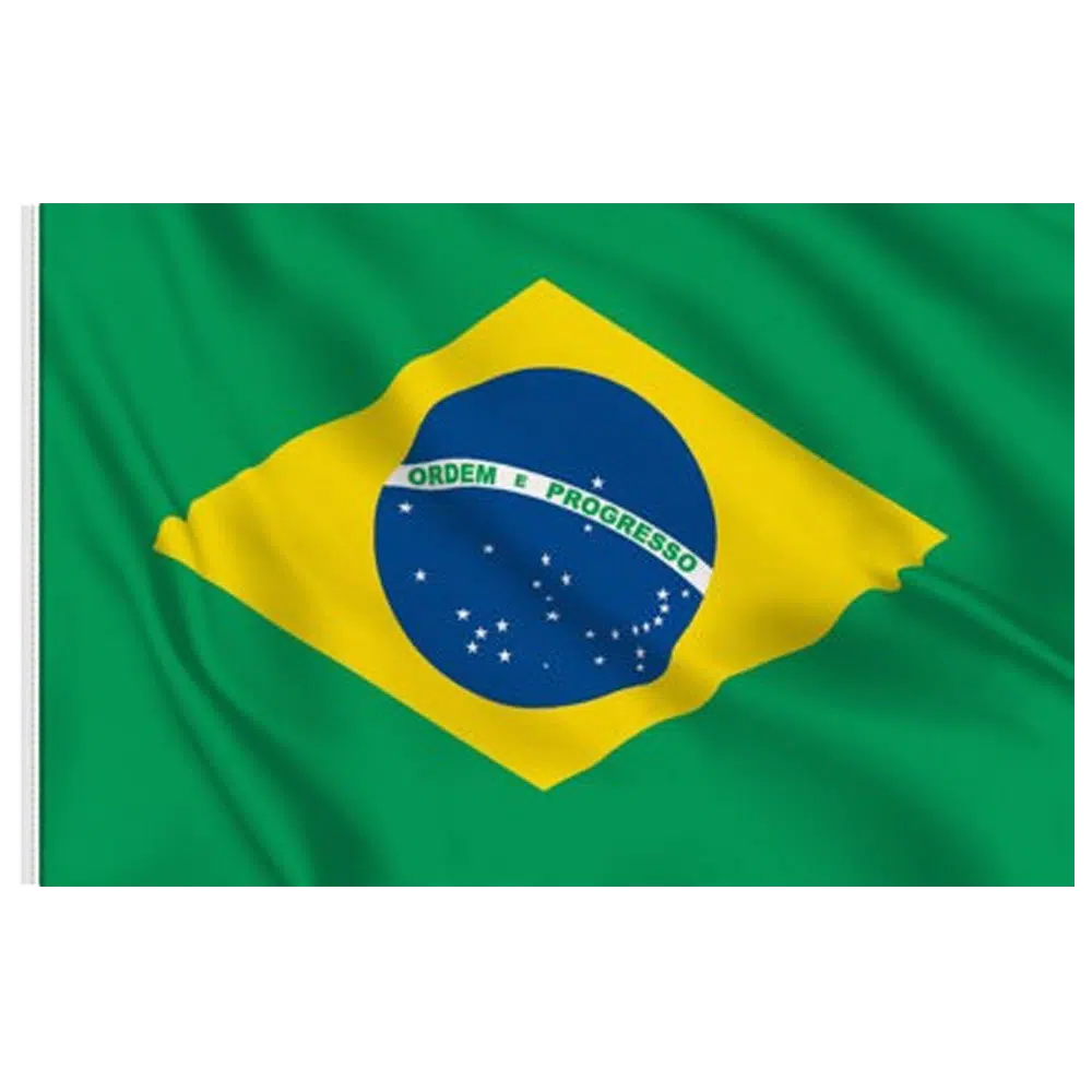 Drapeau Brésil en matière polyester dimensions 90x150cm