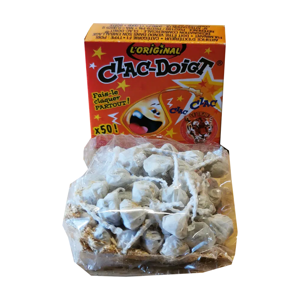 Pétard Clac Doigt pour mineur boite de 50 pois