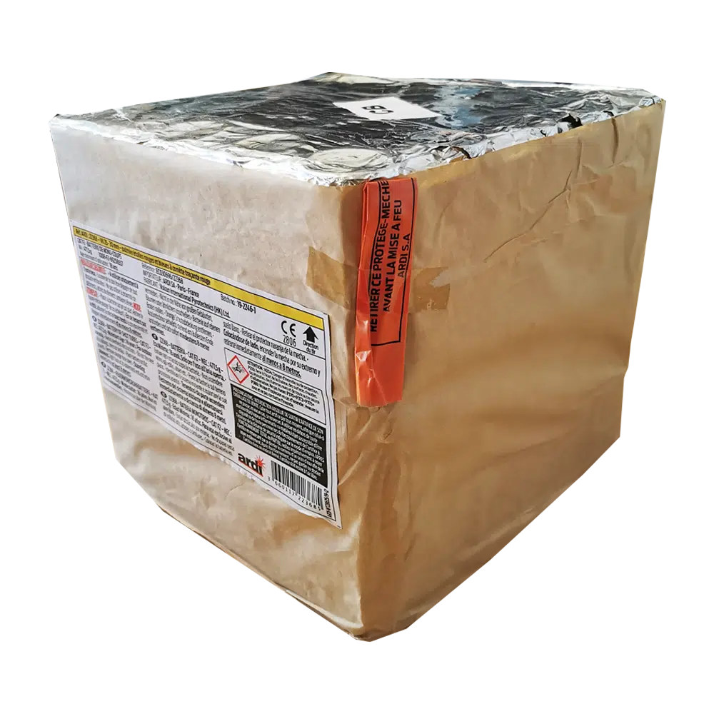 Compact d'artifice PRO F3 Palmier Traçant 30mm XXL 25 départs