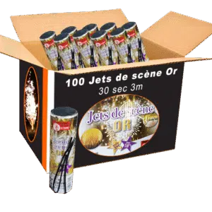 Jet de scène au carton étincelle froide 30 secondes 3m