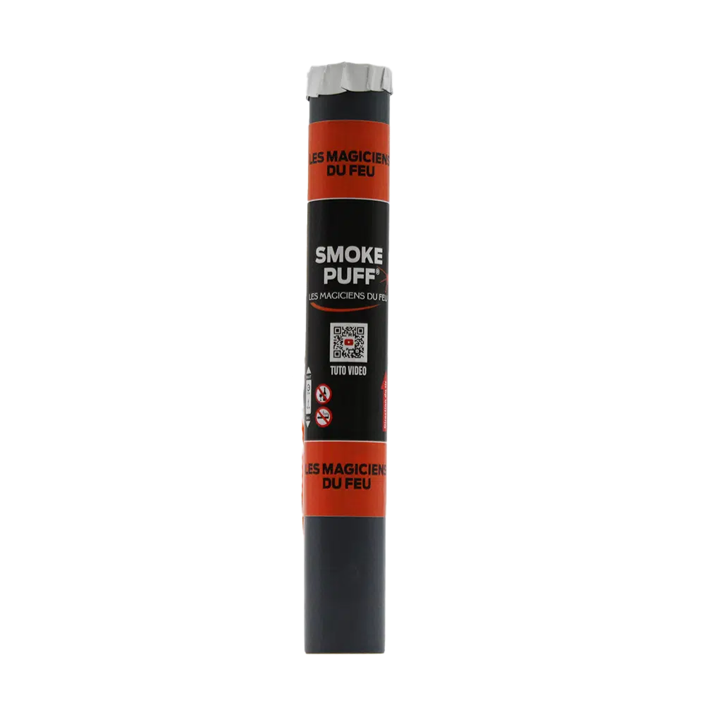 Artifice de jour Smoke Puff® blanc avec inflammateur pour allumage électrique