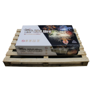 Feu d'artifice automatique VIP 434 tirs 5 min 20 sur palette