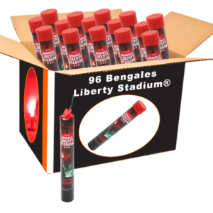Carton de 96 feux à main bengale Liberty Stadium® pour un prix mini. Spécial fumigène supporter