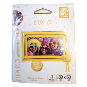 Ballon cadre or 80x60 cm parfait pour photobooth