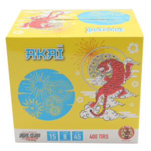 compact de chandelles AKAI 400 TIRS 45 secondes calibre 8mm