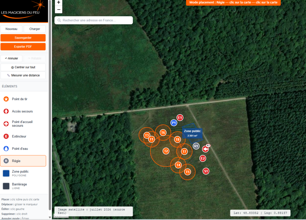 Découvrez « Maps Distance Fireworks » : L’outil indispensable (et 100% gratuit) pour créer votre plan de tir en quelques clics !