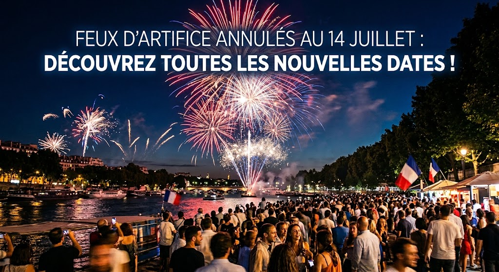 Feux d'artifice annulés au 14 Juillet : découvrez toutes les nouvelles dates !