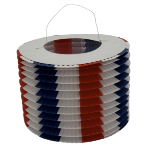 Lampion tricolore parfait pour le 14 juillet, commémoration, événement sportif